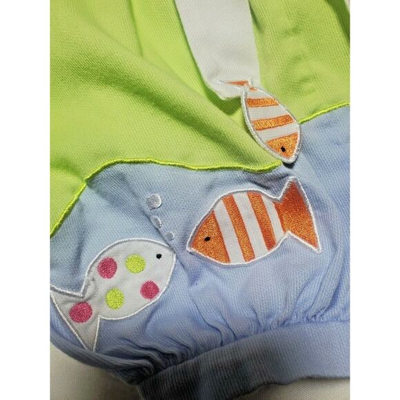 Fish Goldfish Infant Baby Girl Lace Fancy Bubble Romper Sleeveless Creeper 18M - Picture 2 of 5